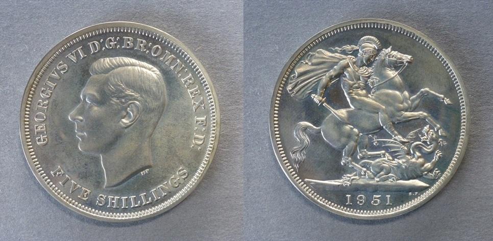 George VI proof 'Festival of Britain' crown George VI proof 'Festival of Britain' crown