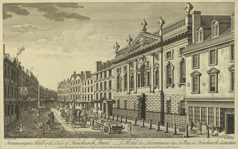 Ironmonger's Hall, with a view of Fenchurch Street