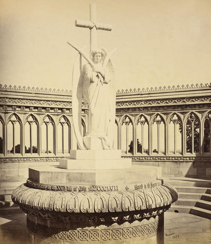Cawnpore. The Memorial Well; Marble Statue by Marochetti: Prince of Wales Tour of India 1875-6 (vol. 3) Cawnpore. The Memorial Well; Marble Statue by Marochetti: Prince of Wales Tour of India 1875-6 (vol. 3)