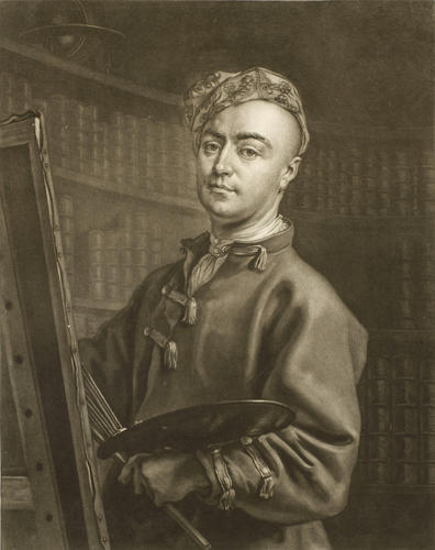 A self-portrait of Philip Mercier