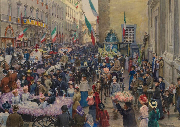 The Corso dei Fiori at Florence, 15 April 1893