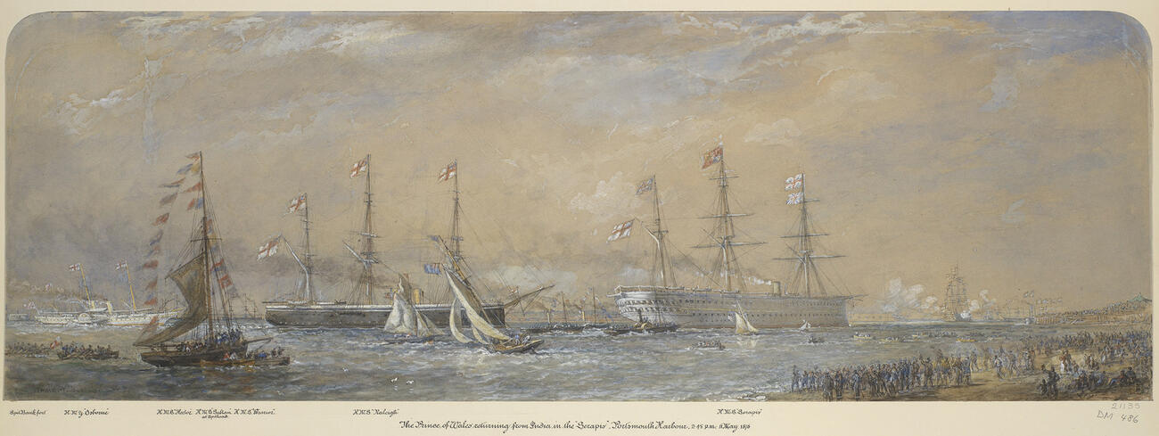 The Prince of Wales returning from India, 11 May 1876
