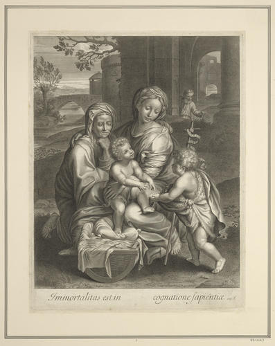 Holy Family with St Anne and the Infant Baptist [`La Perla?]