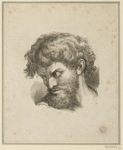 Master: Set of prints reproducing heads from 'The School of Athens'
Item: Head of a bearded man [from 'The School of Athens']