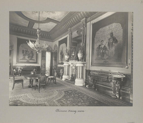 Chinese Dining Room. [Edward VII Rooms, Buckingham Palace, 1902-1910]