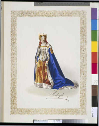 Souvenir of the Bal Costume, given by H. M. Queen Victoria at Buckingham Palace, May 12, 1842 / drawings from the original dresses by Coke Smyth ; letterpress by J. R. Planche