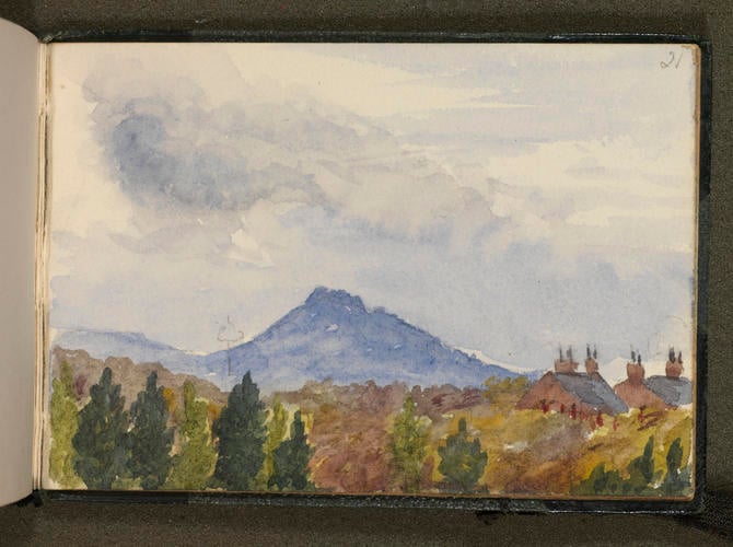 Master: Queen Victoria's Sketch Book 1876-1878
Item: Highland landscape with cottages
