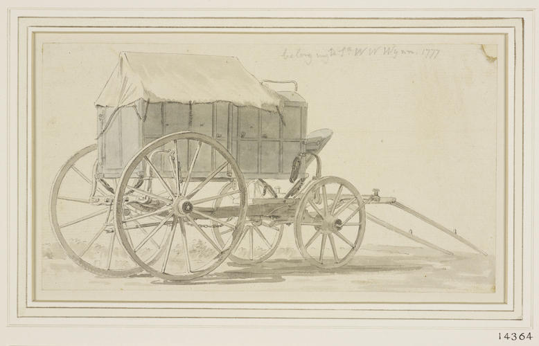 A wagon belonging to Sir Watkin Williams-Wynn