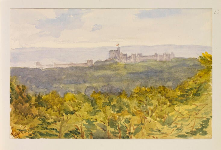 Master: SKETCHES BY QUEEN VICTORIA II
Item: Windsor Castle from the park