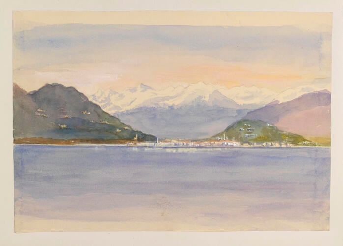 Master: SKETCHES BY QUEEN VICTORIA II
Item: A Lakeside Town