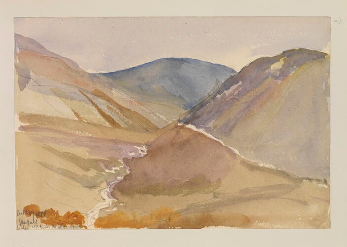 Master: SKETCHES BY QUEEN VICTORIA II
Item: [From the] Glassalt looking up towards the Dhu Loch