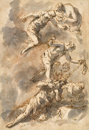 Studies of mourning figures