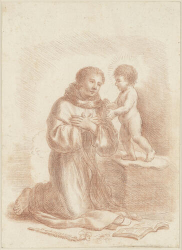 St Anthony of Padua kneeling before the Infant Christ St Anthony of Padua kneeling before the Infant Christ