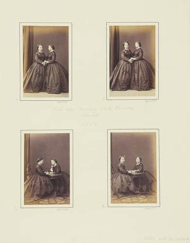 Princess Helena and Princess Louise, 1864