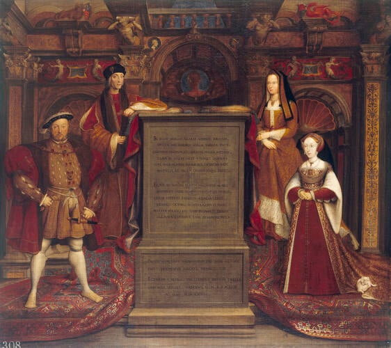 Henry VII, Elizabeth of York, Henry VIII and Jane Seymour
