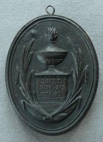 Medal commemorating the Death of Princess Amelia