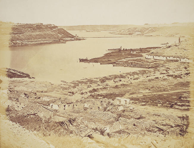 Military Harbour. [Crimean War photographs by Robertson]