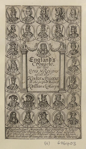 [Frontispiece of England's Cronicle]