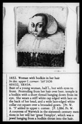 Woman with bodkin in her hair Woman with bodkin in her hair