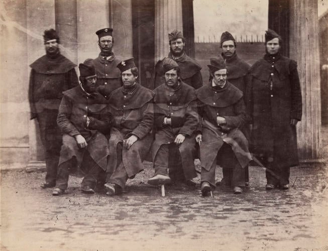 Men of the Grenadier Guards wounded in the Crimea Men of the Grenadier Guards wounded in the Crimea