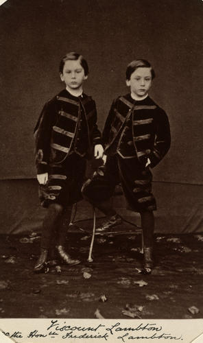 Viscount Lambton and the Honourable Frederick Lambton. [Photographs, English Portraits. Volume 70. ]