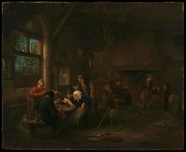An Evening Scene in a Tavern, with a Fiddler