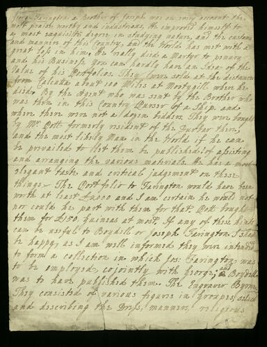 Master: [Bundle of letters by the Farington family]
Item: [Obituary of George Farington] / [Susan Farington]