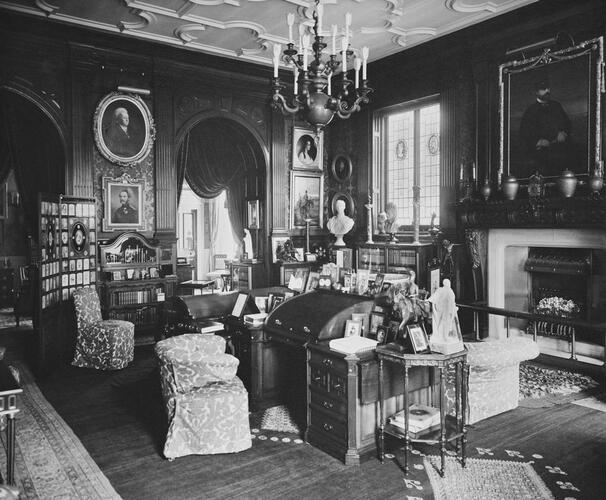 King Edward VII's Study, Marlborough House. [Marlborough House, 1912]