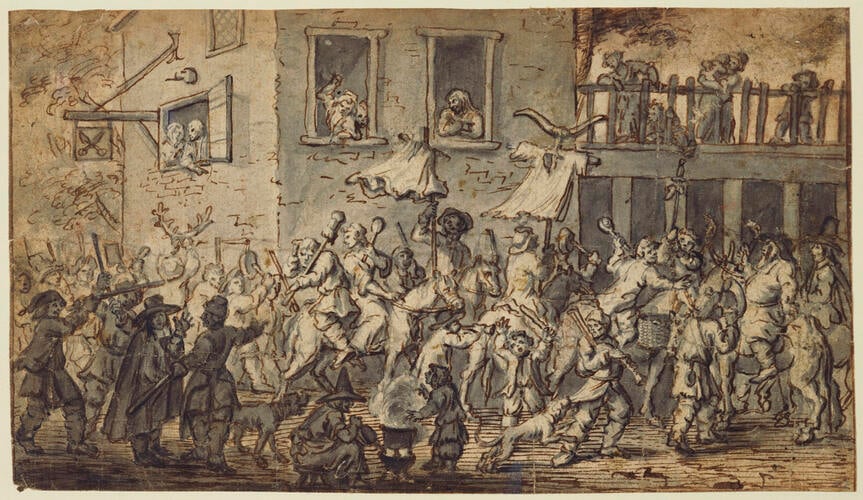 Hudibras encounters the Skimmington