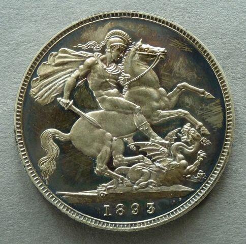 Victoria, proof 'old head' crown