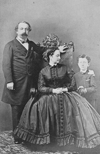 The Emperor and Empress of the French and the Prince Imperial