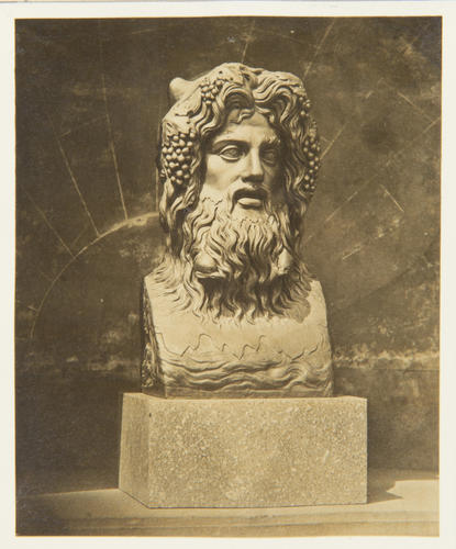 'Antique bust of Ocean in a niche in the lower terrace at Osborne'