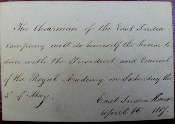 [Box of Royal Academy invitations and responses]