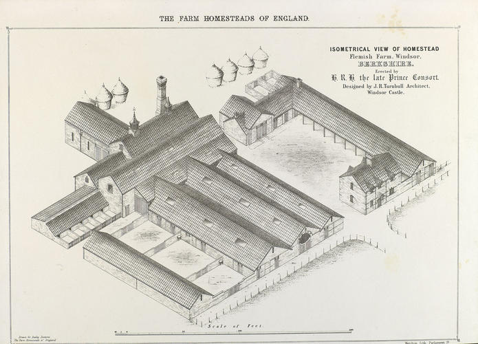 Isometrical View of Homestead Flemish Farm, Windsor, Berkshire Isometrical View of Homestead Flemish Farm, Windsor, Berkshire