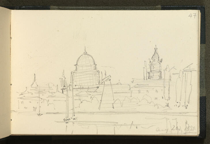 Master: SKETCHES FROM NATURE V. R. MDCCCLV TO MDCCCLVX
Item: View of Potsdam