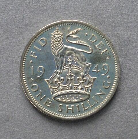 George VI Proof shilling (English type) George VI Proof shilling (English type)