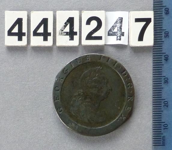 George III copper penny George III copper penny