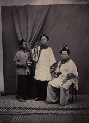 Chinese ladies and attendant