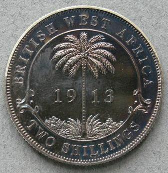 British West Africa. Proof florin, 1913 British West Africa. Proof florin, 1913