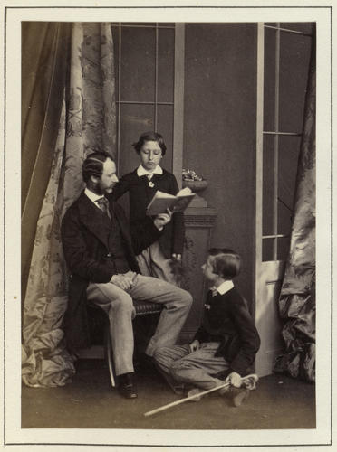 Prince Arthur, Prince Leopold and Major Elphinstone