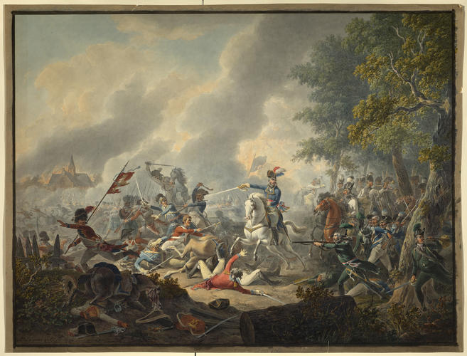 Scenes from the Helder Expedition. General Daendels retaking a position, September 1799