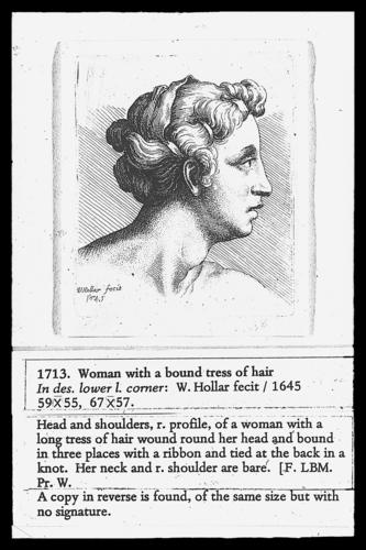 Woman with a bound tress of hair Woman with a bound tress of hair