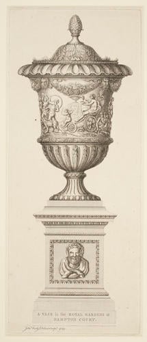 Item: A Vase in the Royal Gardens at Hampton Court