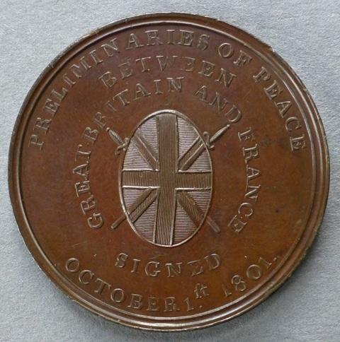 Medal commemorating the signing of the Preliminaries for the Peace of Amiens, 1801