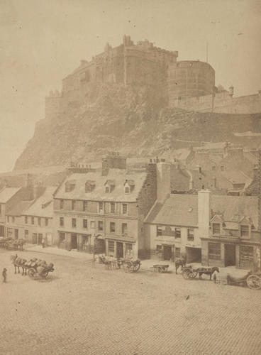 Edinburgh Castle, from the Grassmarket Edinburgh Castle, from the Grassmarket