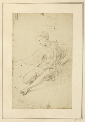 Study for a figure of the Virgin