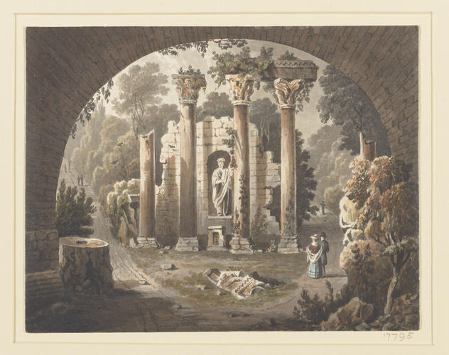 The Ruins at Virginia Water looking South