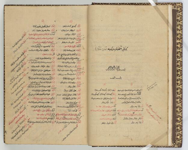 Kitab-i Muntehabat-i lugat-i Osmaniye كتاب منتخبات لغات عثمانيه (Book of Selections of Ottoman Words)