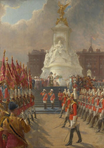 The Unveiling of the Queen Victoria Memorial, 16 May 1911 The Unveiling of the Queen Victoria Memorial, 16 May 1911