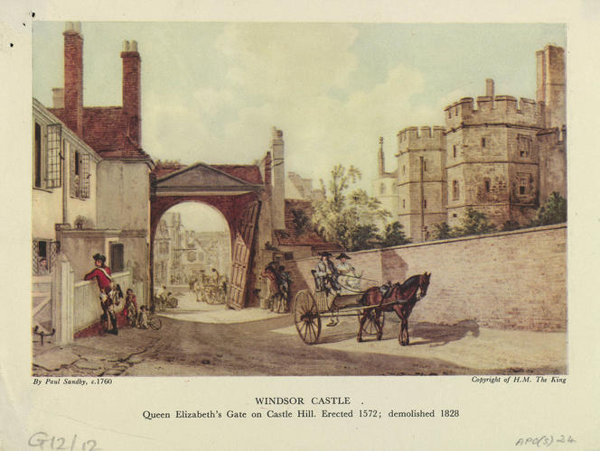 Windsor Castle - Queen Elizabeth's Gate on Castle Hill Windsor Castle - Queen Elizabeth's Gate on Castle Hill